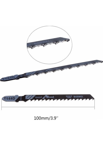 T144D Pvc Ahşap Kesme Dekopaj Testere Ucu 5 Parça Sunta Mdf Kesim Dekupaj Testere Uç Seti