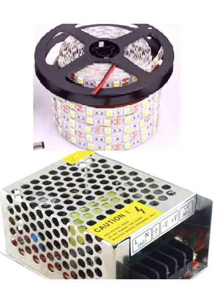 10 Metre Mavi Şerit LED - Cata Marka 10A - Adaptörlü