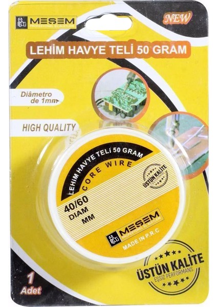 Havya Lehim Teli 1 mm 50 Gram