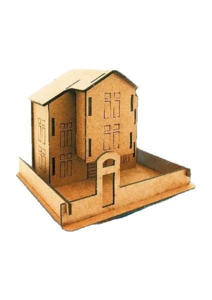 3D Ahşap Maket Safranbolu Evi 107 x 97 x 88 mm