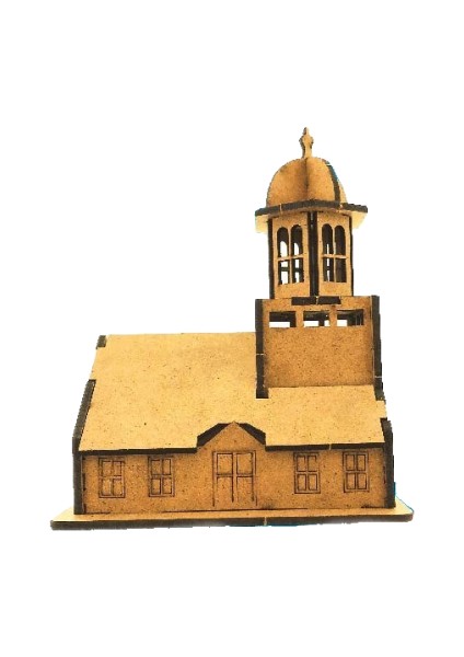 3D Ahşap Maket Kız Kulesi 62 x 112 x 205 mm