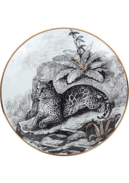 Jaguar 23 cm Porselen Tabak