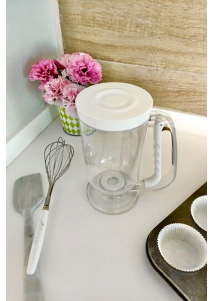 Pankek Hamur Akıtma Pratik Ölçülü Hamur Dağıtıcı Porsiyonlayıcı 900 ml
