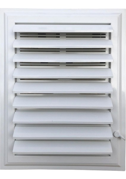 Beyaz Plastik Menfez Banyo Wc Havalandırma Menfezi 45X45 cm