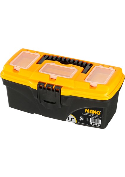 13\" Organizerli Klasik Plastik Takım Çantası 320X165X136 mm