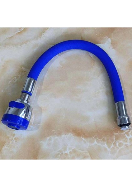 Mavi Kubar Esnek Silikonlu Oynar Başlı Musluk Batarya Başlığı modelleri