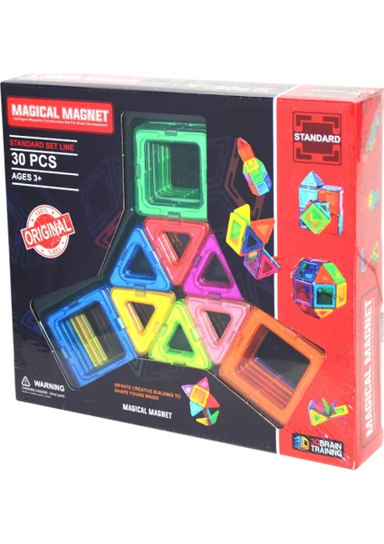 Başel Oyuncak 6080 Magical Magnet 30 Parça