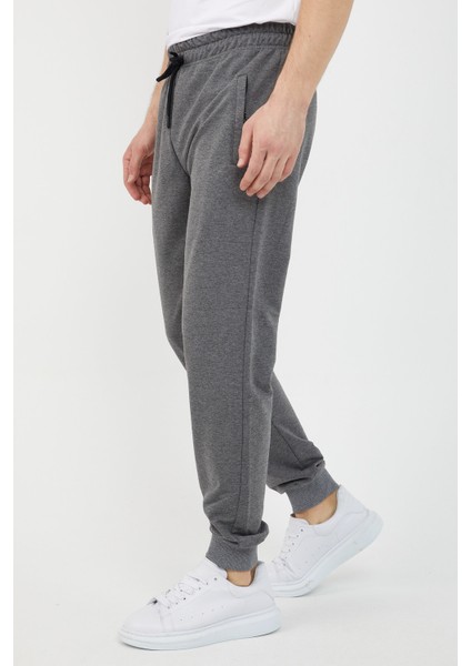 Antrasit Erkek Paça Ribanalı Cep Fermuar Detaylı Eşofman Altı fiyatları