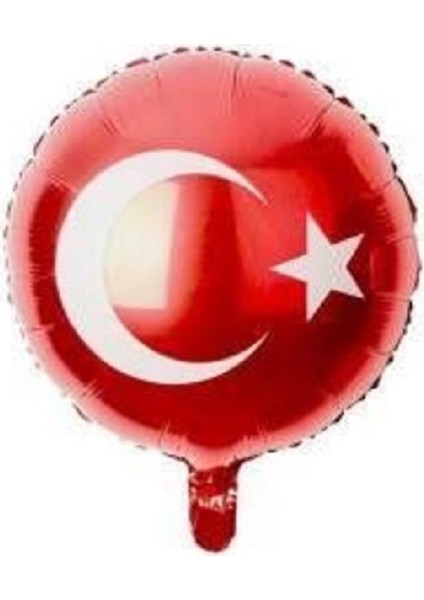 Folyo Balon Türk Bayrak 18'' 45CM D.ü 5tl