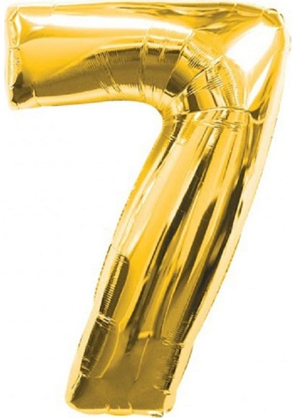 Rakam Balon Folyo 7 Gold 34'' (86CM)