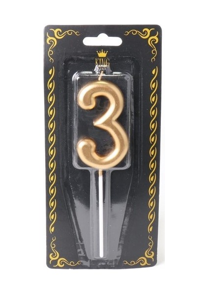 Orca Süs Gold Rakam Mum 3 fiyatları