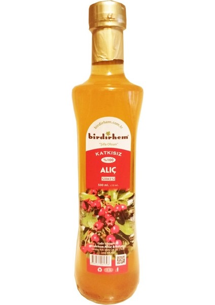 Katkısız Alıç Sirkesi Cam 500 ml