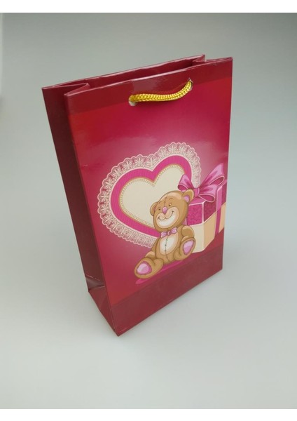 Karton Çanta Kalp Ayıcık Temalı 11CM x 17CM fırsatları