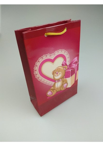 Karton Çanta Kalp Ayıcık Temalı 11CM x 17CM indirimleri