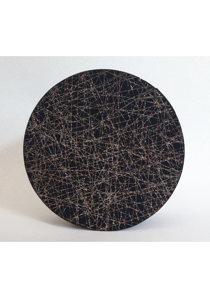Kutu Yuvarlak Kırmızı Altın 22CM x 22CM x 8cm