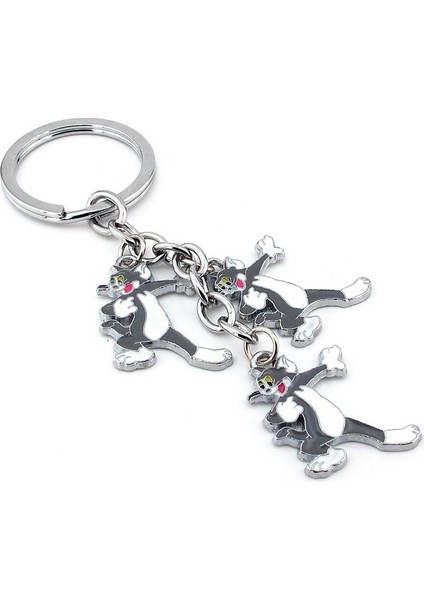 Tom ve Jerry Kedi Tom Sallantılı Metal Anahtarlık KC887