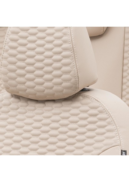 Volvo S40 1995-2004 Özel Üretim Koltuk Kılıfı Tokyo Design Deri Bej indirimleri