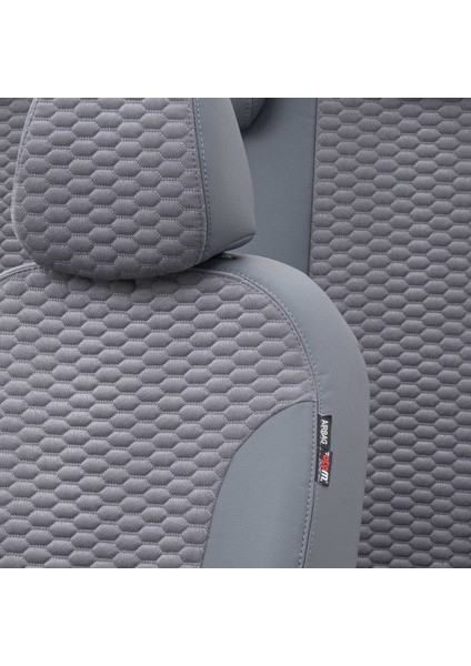 Peugeot 5008 2010-2016 5 Kişi Özel Üretim Koltuk Kılıfı Tokyo Design Tay Tüyü Füme