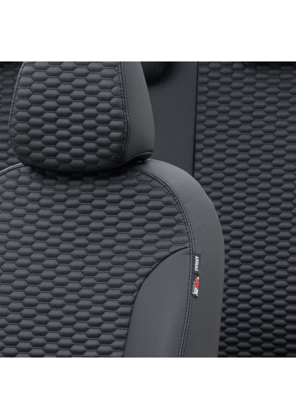 Suzuki Swift 2010-2017 Özel Üretim Koltuk Kılıfı Tokyo Design Deri Siyah