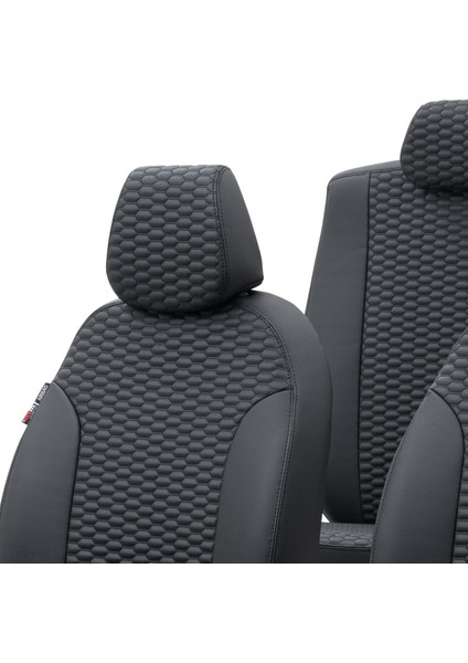 Suzuki Swift 2010-2017 Özel Üretim Koltuk Kılıfı Tokyo Design Deri Siyah