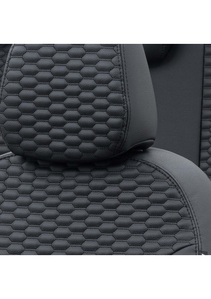 Suzuki Swift 2010-2017 Özel Üretim Koltuk Kılıfı Tokyo Design Deri Siyah