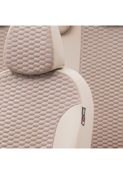 Skoda Octavia 1999-2004 Özel Üretim Koltuk Kılıfı Tokyo Design Tay Tüyü Bej