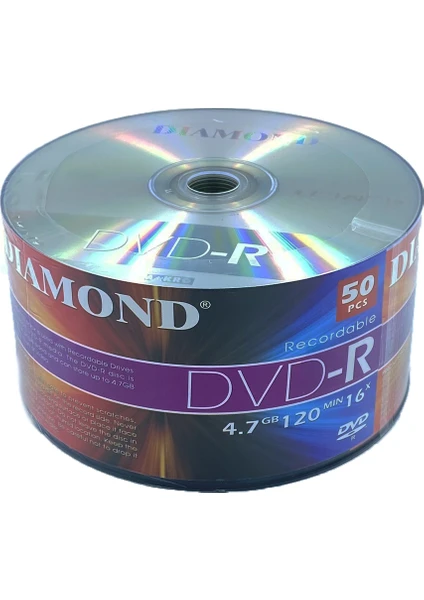 Dvd-R 4.7gb 120MIN 16X Boş Dvd-R 50LI Paket