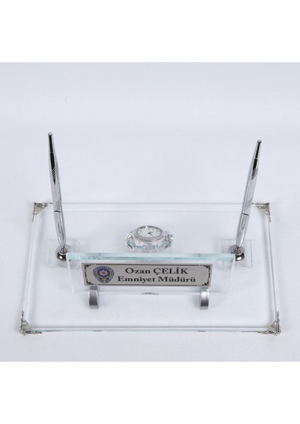 İsme Özel Kristal Masaüstü İsimlik Gümüş fiyatları