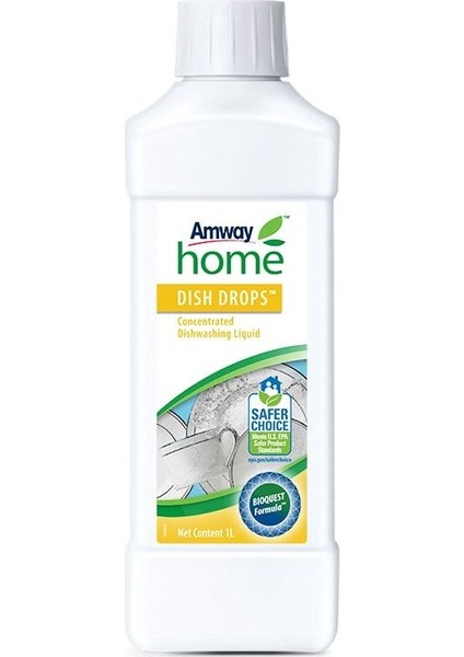 Home Dish Drops Konsantre Sıvı Bulaşık Deterjanı 1 Lt