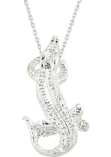 ​gümüş Timsah Kadın Kolye