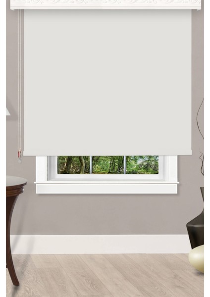 Bp Ekru Düz Stor Perde 160X200 Modern Stor Perde