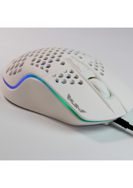 Trepan RM404 12800 Dpı Rgb Mouse Beyaz