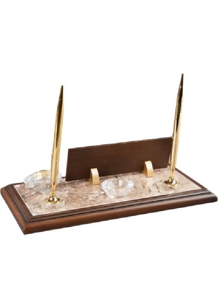 450 İsme Özel Ahşap Mermer Set Doğal Dekoratif Mermer Masaüstü İsimlik