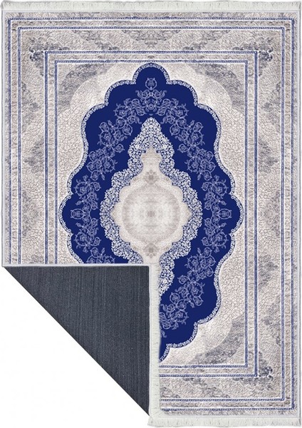 Makinede Yıkanabilen Leke Tutmaz Kolay Temizlenir Dokuma Taban Kumaş Üzerine Dijital Baskı Saçaklı Halı 80 x 140 cm