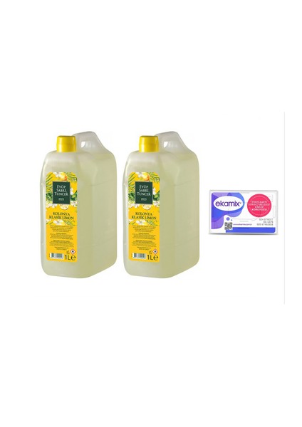 1 Litre Bidon Kolonya 2 Adet