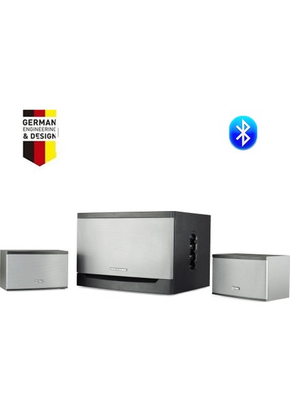 Thonet Vander Laut 2+1 Multimedya 340W Ahşap Bluetooth Surround Ses Sistemi ve Subwoofer