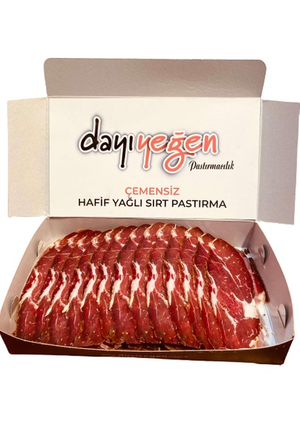 Çemensiz Hafif Yağlı Sırt Pastırma 500 Gr- Kayseri
