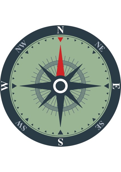 Outdoor Adventure Camping Pusula Sticker - 22100