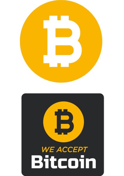 Bitcoin Sticker - 29048 (2 Adet)