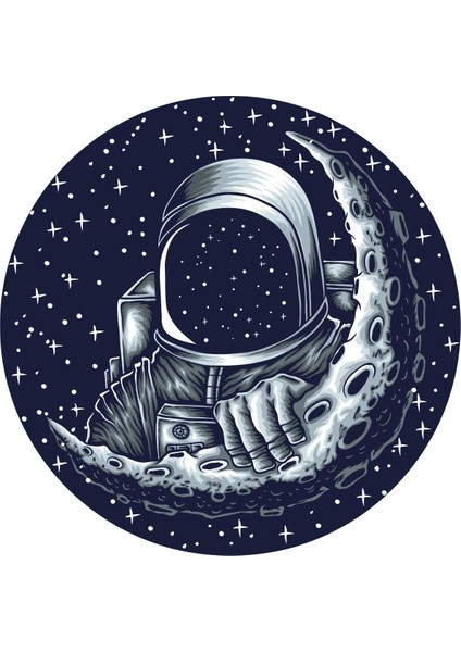 Uzay Astronot Yıldız Sticker - 20685