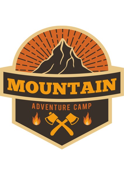 Outdoor Adventure Camping Sticker - 22064