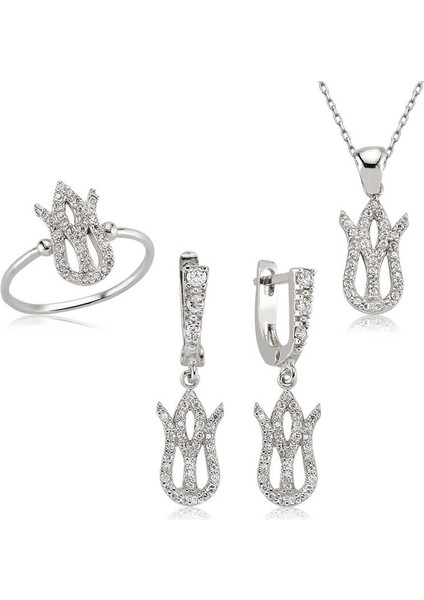 Gümüş Lale Bayan Set