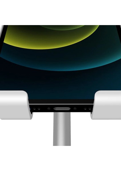 Alüminyum Alaşım USB LED Katlanabilir Selfie Halkası Işık Tablet Telefon Tutucu Standı Beyaz