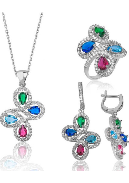 Gümüş Renkli Kadın Set