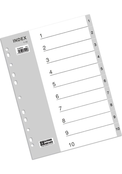 Seperatör 1-5 Rakamlı Plastik A4 IX905