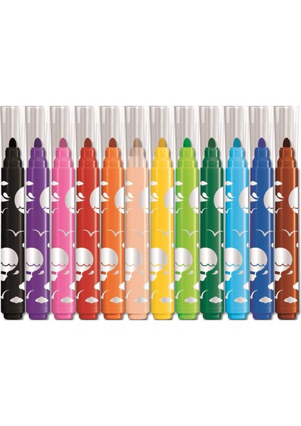 Keçeli Boya Kalemi Maxi 12 Renk 846020 modelleri