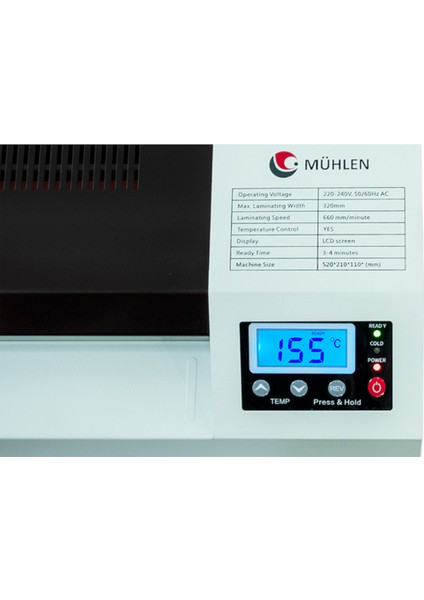 Iron 635-A3 A3 Boyutu Dijital Laminasyon Pvc Kaplama Makinesi