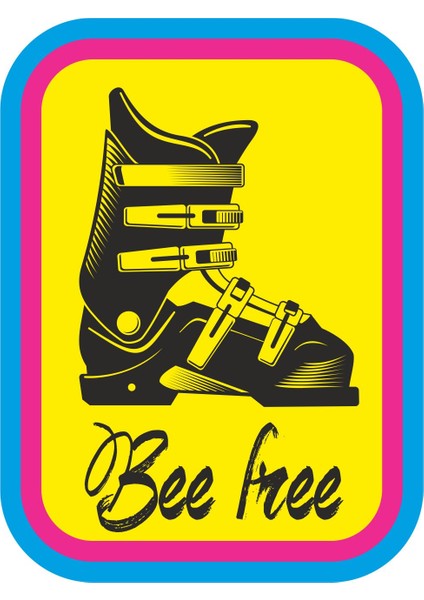 Ski-Kayak-Snowboard Sticker - 24116