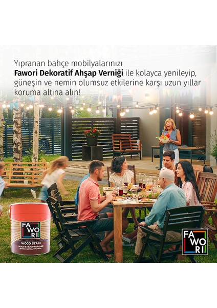 Wood Stain Dekoratif Ahşap Verniği 2,5 L Kiraz