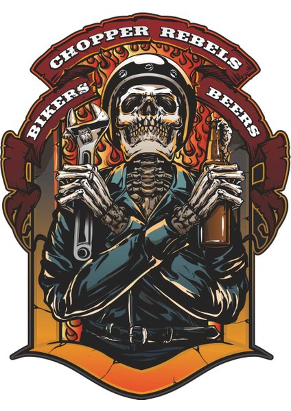 Chopper Rebels Sticker - 13089
